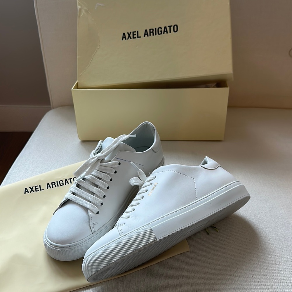 Axel Arigato White Leather Sneakers